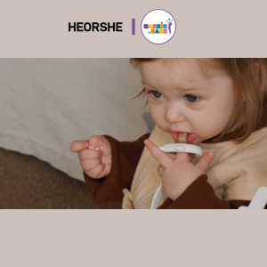 HEORSHE I จุกหลอก 2ชิ้น รุ่นใหม่แถมกล่องเก็บ สำหรับกลางวัน 1ชิ้น และกลางคืน 1ชิ้น BPA FREE I MARKIN.BABE