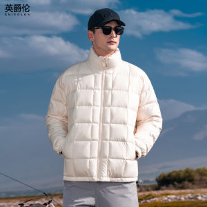 Enjeolon | Áo Khoác Lông vũ Quilted Cổ Đứng Ấm cho Nam Mùa Đông