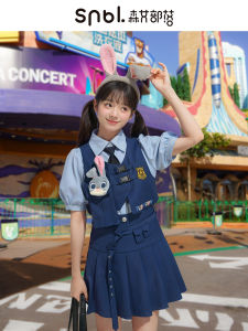 Original Design Short Sleeve Polo Shirt Womens Three-Piece Set Casual Style Summer Fashion Outfit Polyester Fiber Button-Up