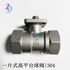 Van Cầu Cao 1 Piecet Van Khí Nén Bằng Thép Không Gỉ Có Ống Tròn Bên Trong Van Cầu Lỏng Lỏng CF8 1PC