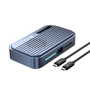 Acasis SSD Enclosure TB501Pro | 80Gbps 6000MB/s Speed | Intel JHL9480 Certified | 8TB M.2 NVMe Support | Adjustable Cooling Fan | TB5/4/3 & USB4 Plug & Play Compatible with Thunderbolt 5/4/3 USB2-4.0
