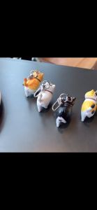 Hayylife Gantungan Kunci Tas Kucing Lucu/Aksesoris Gantungan Berbentuk Kucing Miniatur PP-FCF6060