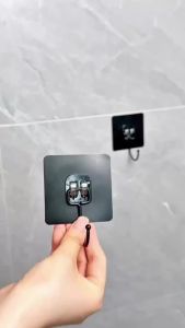 Móc Dán Nhà Bếp Nhà Tắm Siêu Bền Trong Suốt Chống Nước Không Cần Khoan Kích Thước Lớn Đa Năng Kiểu Dáng Cổ Điển Chịu Tải 22 Lbs