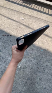 BLACK MATTE COVER INFINIX XPAD 20 SILIKONE CASE RUBBER SOFT