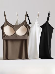 MiiOW | Áo ba lỗ nữ MiiOW Cat Person 2024 Áo ngực tích hợp Áo ba lỗ mùa hè Áo lót bên trong Áo khoác ngoài Áo ba lỗ cổ chữ V