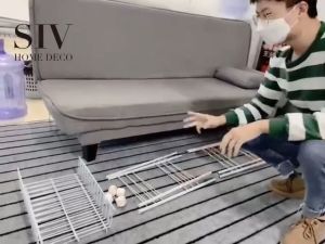 Kệ Đa Năng INOX Nhà Bếp Nhà Tắm Có Bánh Xe Tiện Lợi