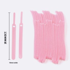 50 Pieces Self-Adhesive Velcro Cable Ties Bundling Belt of Data Cable Earphone Wires Line Belt Cable Winder Storage Belt Storage