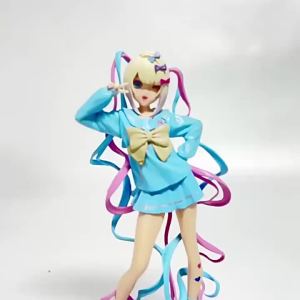 Bandai | New Needy Girl Overdose Anime Figure Luminasta KAngel Action Figures Virtual Uploader PVC Collection Model Ornaments Toys