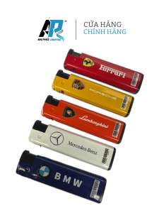 [ Combo 10 Cái ] Bật Lửa Khò Tia Xanh TT03 - in Tem Xe - Vỏ Nhôm