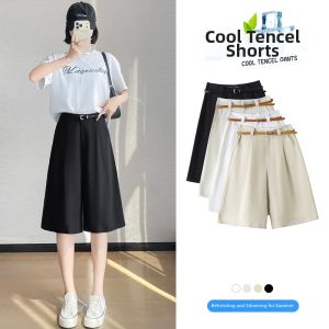 La Chapelle | High Waist A-Line Comfortable Breathable Tencel Linen Shorts