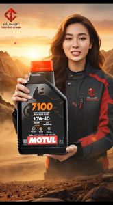 Nhớt Motul 7100 10W40 tổng hợp dành cho xe số xe côn