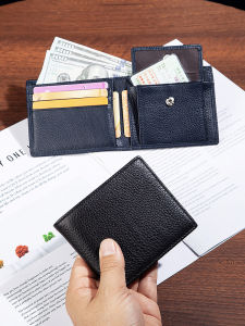 SIFULUN | Mens Thin Portable Leather Wallet Bifold