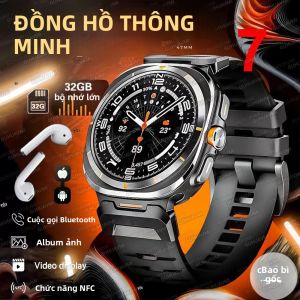 Đồng Hồ Thông Minh Galaxy Watch 7 Ultra 2025 Dành Cho Nam Bộ Nhớ 32GB Màn Hình AMOLED HD GPS NFC Theo Dõi Sức Khỏe Chống Nước Gọi Bluetooth