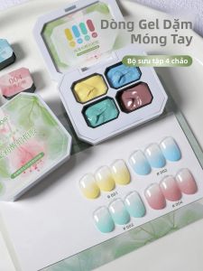 Sơn Móng Tay Dạng Gel Bán Cứng MORDDA 4 Màu Độ Bám Cao Dùng Cho Nữ Làm Móng Tại Salon Hoặc Tự Làm Dạng Tuýp Dễ Tán.