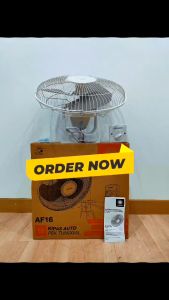 LEDVANCE AUTO FAN 16" WHITE AF16VS1LDV  SIRIM APPROVED 360 DEGREE OSCILLTION KIPAS DINDING