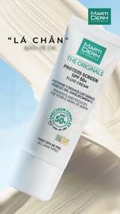 Kem Chống Nắng MartiDerm The Originals Proteos Screen SPF50+ Fluid Cream 40ml | Ngăn ngừa lão hoá bảo vệ da toàn diện khỏi UV IR HEV