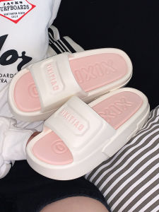 Thin Strip Casual Style Flat Heel Slippers for Men and Women Fashionable Eva Mesh Slip-ons with Color Block Sole for Summer Wear