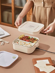 【SG】304 stainless steel electric hot meal container plugs in and requires no water addition suitable for office worker