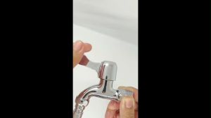 AT-444444 Basin Faucet Tap Anti Fingerprint Surface Bathroom Washing Machine Water Hose Tap Water Faucet