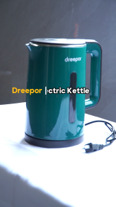 Dreepor Electric Kettle Fast Boiling Anti-Burnout Protection Automatic Power Off 2L Capacity
