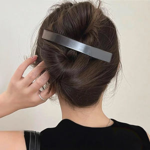 กิ๊บติดผมโลหะสไตล์เกาหลีขนาดใหญ่สำหรับผู้หญิง กิ๊บติดผมแบบหนีบผมแบบหนีบปากเป็ด ตกแต่งผมแบบเรียบง่ายและหรูหรา