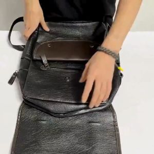 GLADIO Tas Ransel Pria Tousen Kulit Hitam Terbaru GLD020B5 Kekinian Fashion Muat Laptop Premium