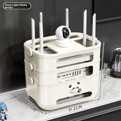 MEIZHUFU | Multi-Device Storage Box Stand Free Hole Installation