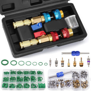 AC Valve Core Removal Tool R134a R1234yf R22 Valve Core Remover Installer Tool Kit for Automotive Air Conditioning Systems