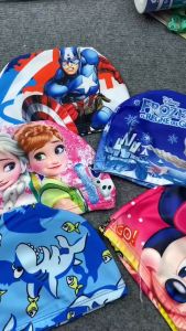 Nón Bơi Vải Thun Dệt Hình Thú Co Dãn Tốt - Mũ Bơi Dành Cho Bé Học Sinh