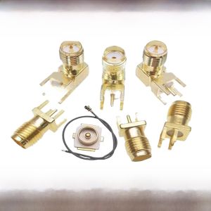 สายส่งความถี่สูง SMA SMA-KE/KWE/KHD/IPEX/IPX ขาเบี้ยว ขาตรง สำหรับอุปกรณ์วิทยุความถี่สูง ชิ้นส่วนอิเล็กทรอนิกส์