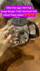 SAMONO - Mesin Kopi SW-CMB06 | Coffee Maker 600 MI | Pembuat Kopi- Samono 750ML Coffee Maker Mesin Kopi Multifungsi 2 in 1 Anti Bocor 600Watt