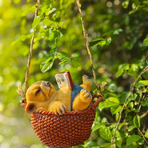 Đồ Trang Trí Treo Hình Động Vật Hoạt Hình Ngoài Trời Cho Sân Vườn Treo Cây Hình Chú Chó Bằng Nhựa Trang Trí Nhà Cửa Phong Cách Nông Thôn Thủ Công