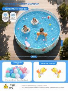 CHEORLIAN | Portable Foldable Summer Baby Pool 1m