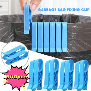 6/10Pcs Universal Trash Can Fixing Clip Non-slip Plastic Garbage Bag Clip Kitchen Bathroom Household Sealing Clip