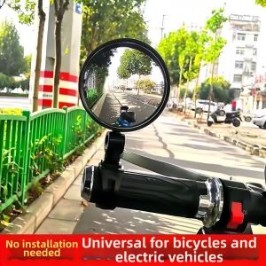TINGGE | Wide Angle Convex Rearview Mirror for Road Bicycles Kids and Mountain Bikes