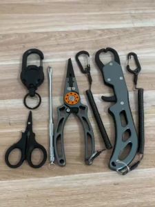 Shawto Fishing Pliers And Grip Anti Corrosion Aeronautical Fishing Scissor Stainless Steel Multifunctional Tool Accessories
