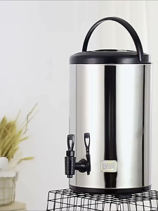 Commercial Stainless Steel Insulated Milk Tea Bucket – Large Capacity for Beverage Storage Keeps Drinks Warm/Cold Easy to Clean for Daily Use in Milk Tea Stores​