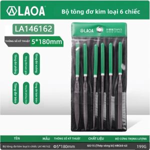 Bộ Dũa Mini LAOA Bằng Thép Răng Thô Hình Vuông Nửa Tròn Hình Tam Giác Dùng Cho Chế Biến Gỗ Đánh Bóng Dụng Cụ Gia Công Kim Loại