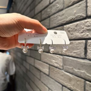 Elegant Lady Butterfly Knot Pearl Imitation Drop Earrings: A French Style Luxury Fashion Choice