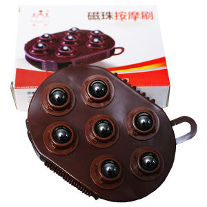 Silicone Dragon Ball Massage Tool Magnetic Bead Stroking Acupoint Brush Full Body Abdomen Gua Sha Healing Wellness Device