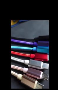 Cáp Sạc Nhanh Đa Cổng Bện Nylon Cho iPhone Android Huawei - Dây Sạc Điện Thoại Đa Năng Micro USB & Type C