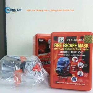 Mặt nạ chống khói mặt nạ phòng cháy chữa cháy XHZLC40 mặt nạ chống khói bụi chùm đầu xhzlc40 mặt nạ chùm đầu chống khói độc chữa cháy hàng đã kiểm định chất lượng cao giá rẻ