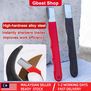 Gbest 1PC Portable Knife Sharpener Handheld Garden Shear Scissors Sharpener sharpening tools High-hardness alloy steel Sharpening Stone with Lid kitchen quick artifact thickened fine grinding multifunctional whetstone 磨刀石 磨刀器