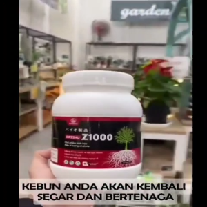 Pupuk Dasshu Z1000 Paket 4 Botol Kemasan 1kg Free Sendok Takar Pupuk Organik Akar Buah dan Bunga