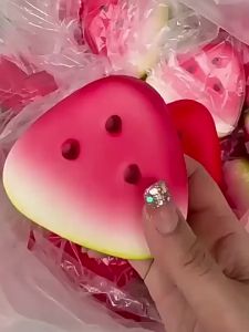 Watermelon Sweet Potato Squishy Wet Soft Slow Rebound Squeeze ASMR Anti Anxiety Sensory Accessory For Party And Stress Relief