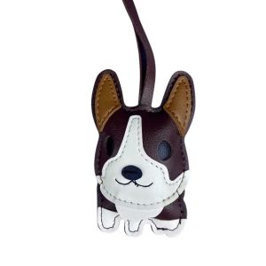 Chubby Corgi PU Leather Bag Charm with Upright triangular ears Ears & Short Legs.