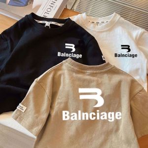 100% Pure Cotton Short Sleeve T-Shirt for Boys And Girls Cute Number Print Casual Summer Top for Kids And Babies