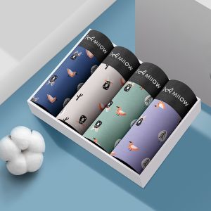 MiiOW | Quần lót nam Catman bằng cotton nguyên chất kháng khuẩn thoáng khí quần đùi nam quần đùi nam mùa xuân 2025 quần đùi nam cotton nguyên chất thoáng khí kháng khuẩn quần đùi nam Catman