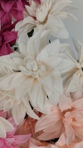 Kuntum Kepala Bunga Krisan Jumbo PCS SATUAN ARTIFICIAL /artifisial/rose/grosir/import/putih/hiasan/palsu/Plastik/Dekorasi/Artificial