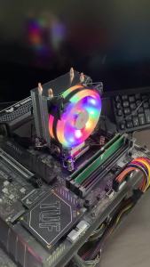 CPU Cooler Tower PC Radiator 4PIN PWM Silent RGB Fan For Intel 775 1700 1200 1150 1155 1156 1366 2011 AMD AM5 AM4 AM3 X99 X79